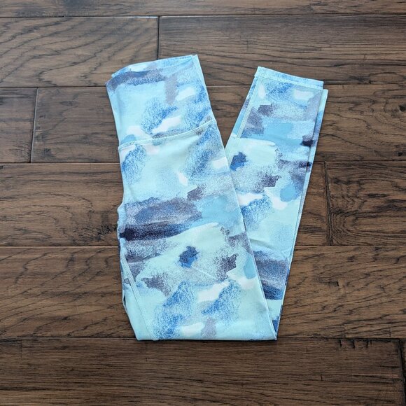 aerie leggings blue pattern size small - Picture 2 of 12